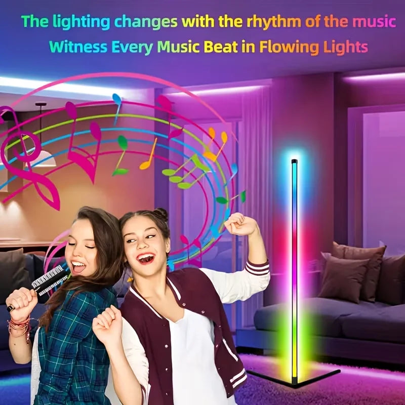 HOMEFISH Music-Sync RGB Floor Lamp - Smart LED Lighting