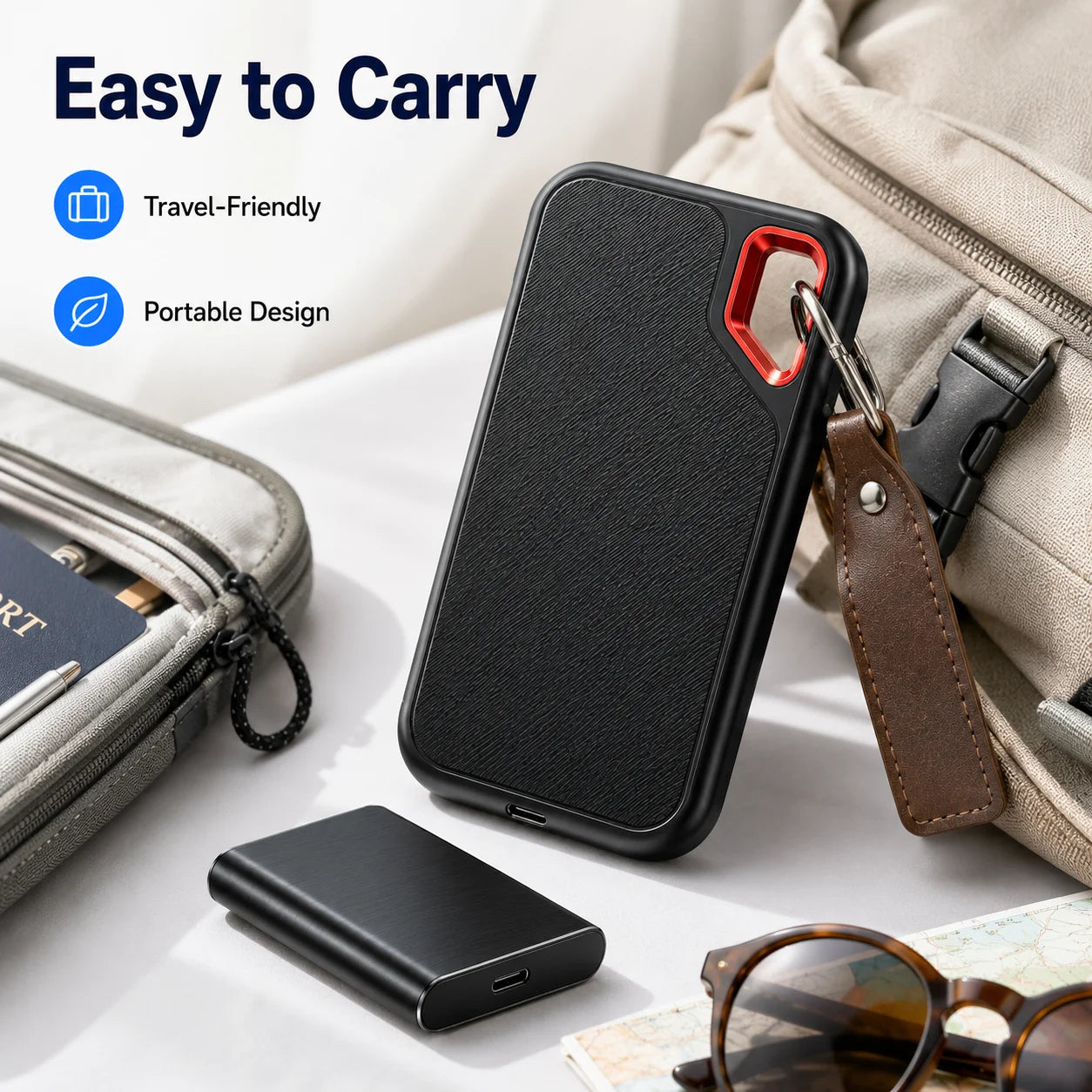 4TB Portable SSD Waterproof Shockproof High-Speed External Drive Pro
