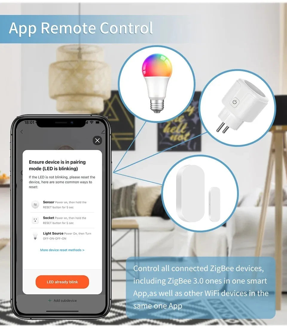 Tuya Multi-mode Gateway - Bluetooth & ZigBee Hub for Smart Home Automation
