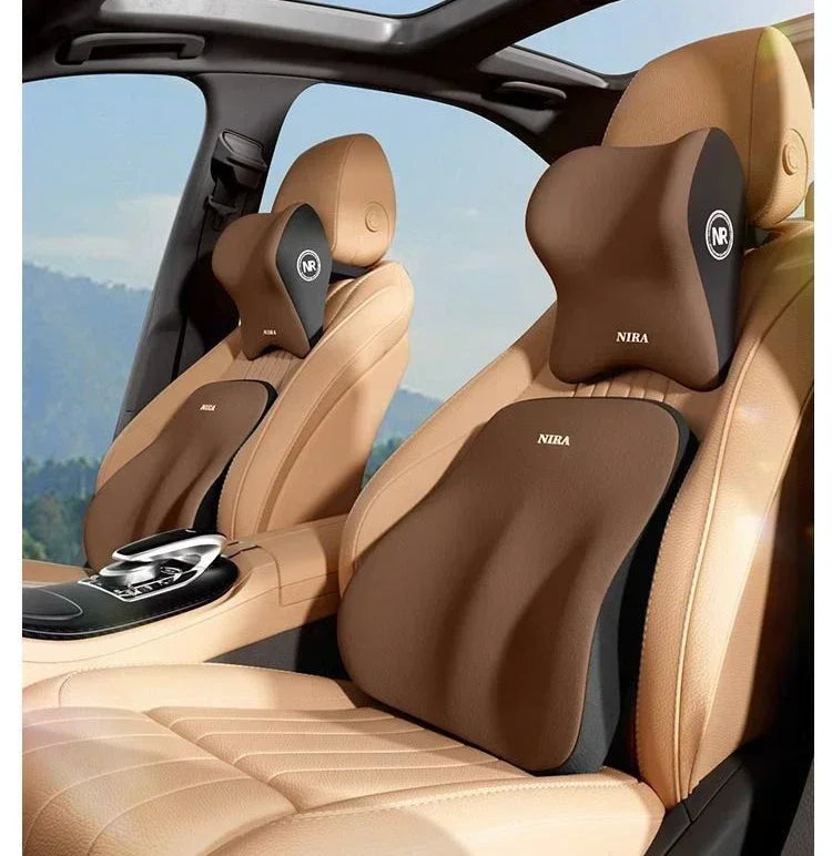 Amagi Memory Foam Car Comfort Set - Headrest, Lumbar, Back Support