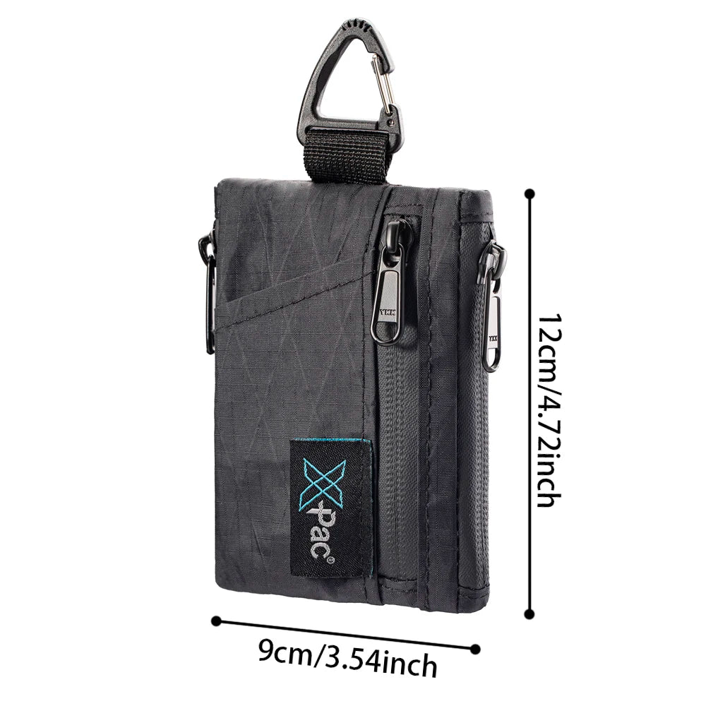 EDC X-PAC 5-Pocket Multi Pouch Wallet with YKK Zipper & Keychain