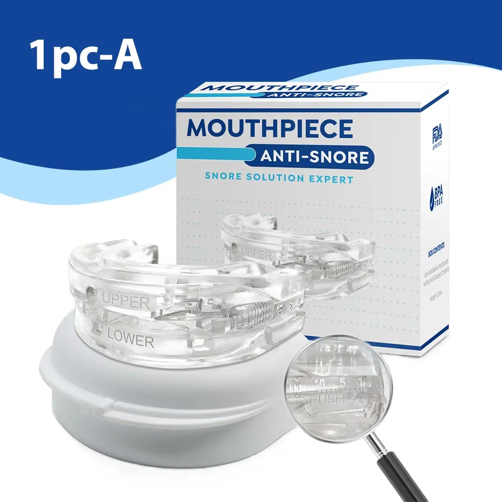 Silicone Anti-Snore Mouthpiece - Bruxism & Apnea Relief