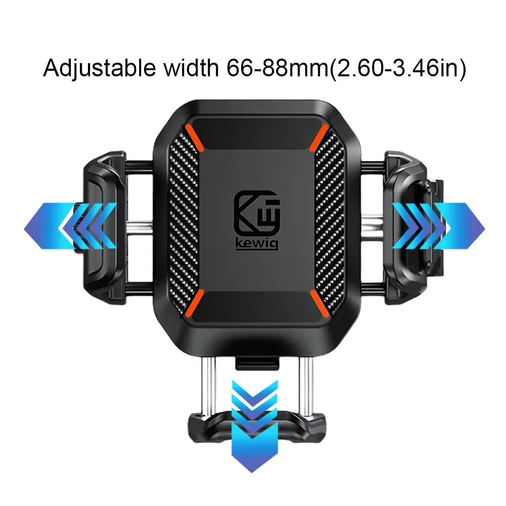 Apex Rush Motorcycle Phone Holder - 15W Wireless & USB-C Fast Charger