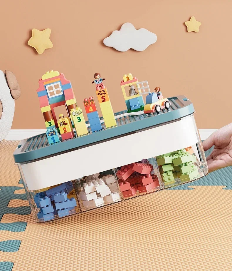 Lego Storage Box | Kids Toy Organizer | Building Block Sort Container