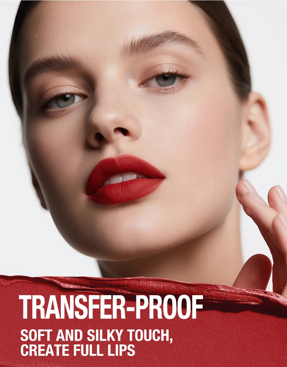 Vabena Waterproof 2-in-1 Lip Liner & Lipstick Set - No Smudge, No Fade
