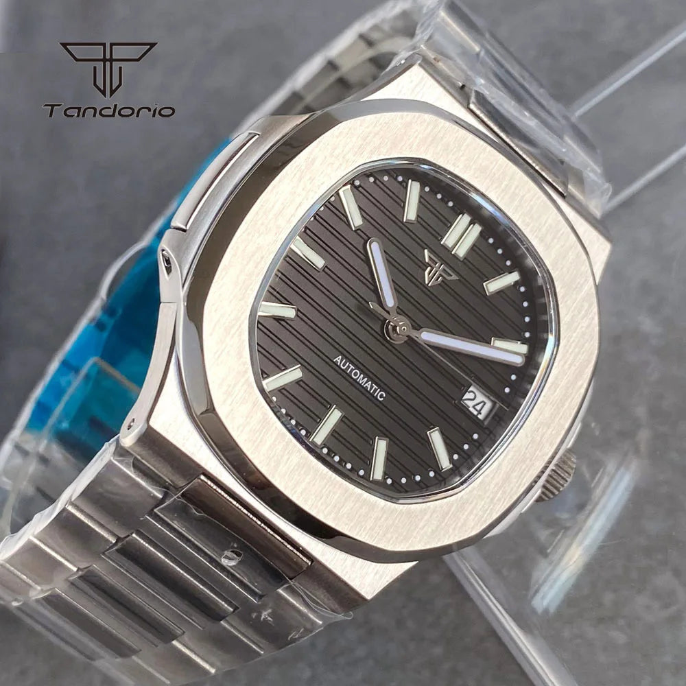 Tandorio Square Automatic Watch - Sapphire, Lume, NH35