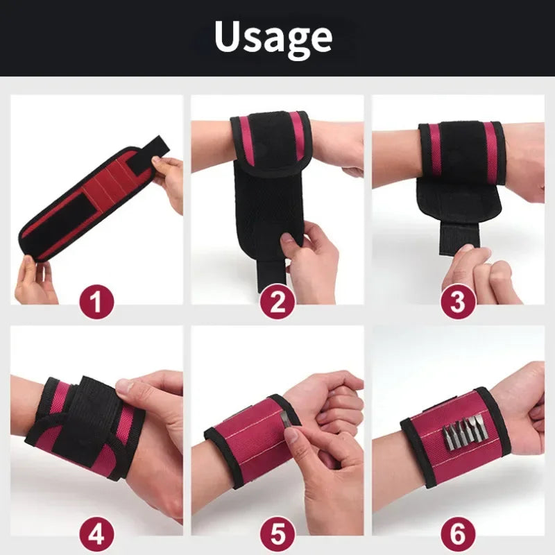 Magnetic Tool Wristband - Adjustable Workband for DIY & Professionals