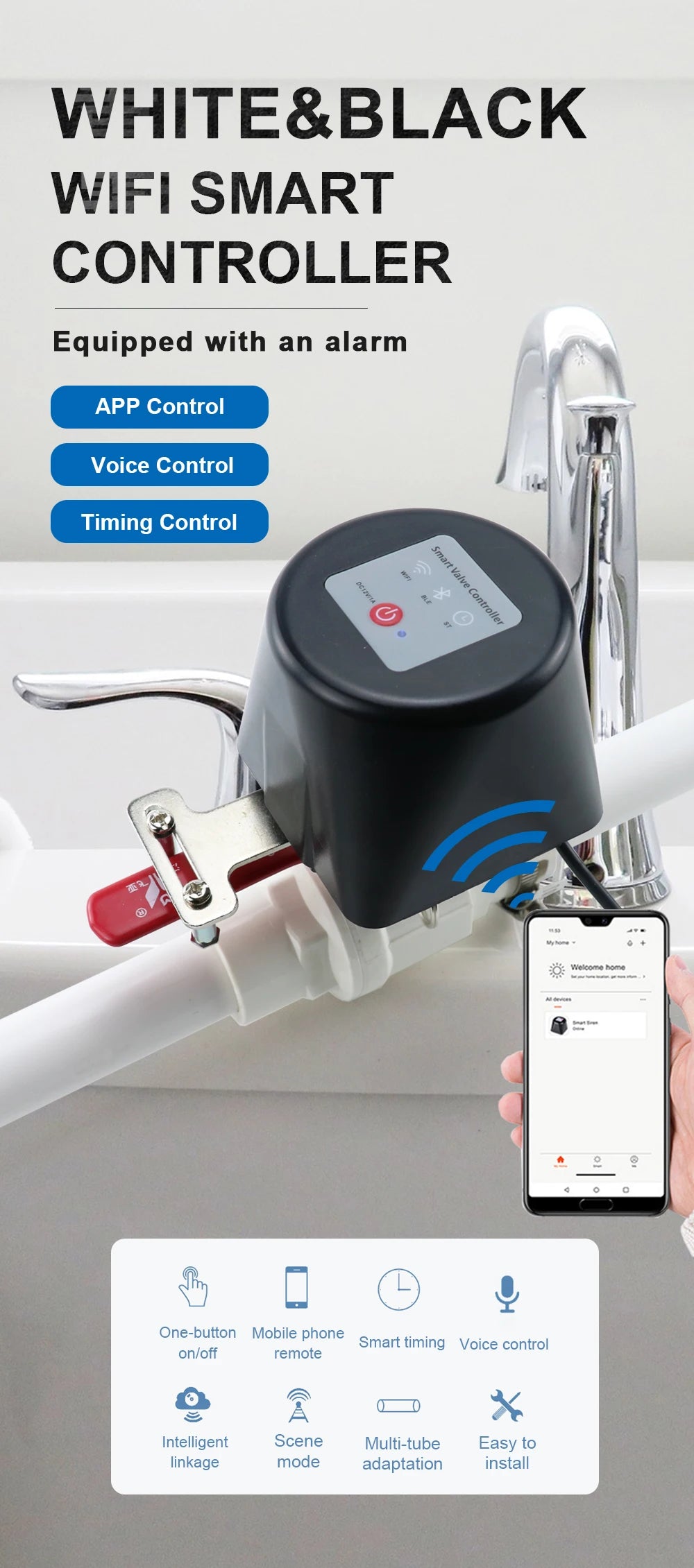 Vabena Wireless Gas & Water Safety Controller