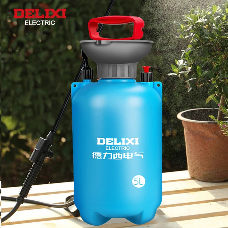 DELIXI ELECTRIC 3/5/8L Garden Sprayer - Multi-Purpose Pressure Pump for Lawn & Garden