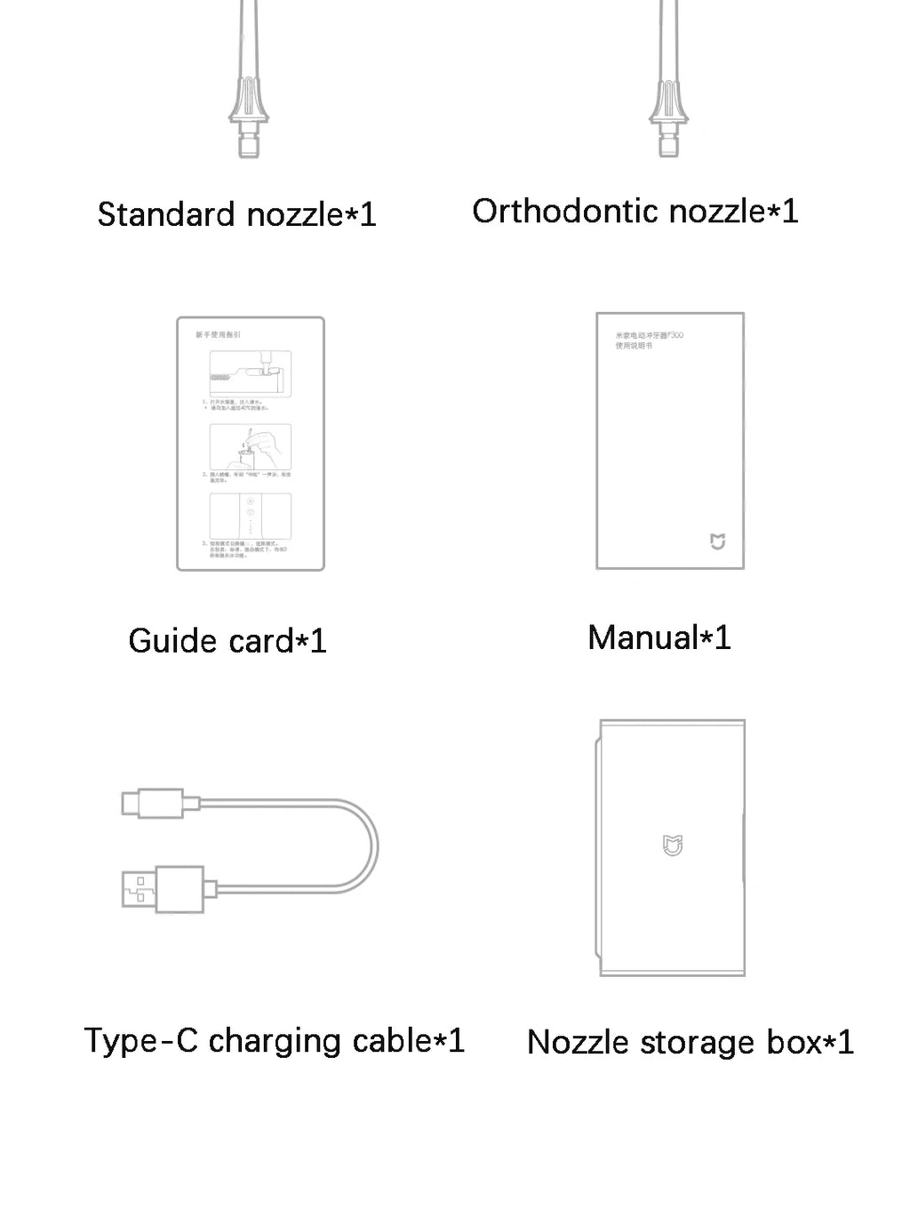 MIJIA XIAOMI F300 Portable Water Flosser - Deep Clean Oral Irrigator