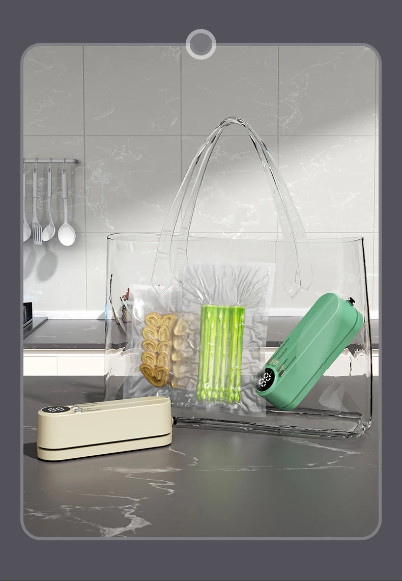 Mini Wireless Automatic Vacuum Sealer for Food Preservation | Freshness Keeper
