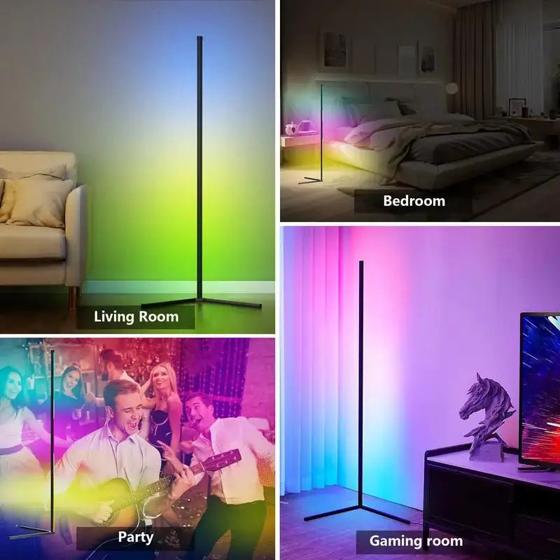 HOMEFISH Music-Sync RGB Floor Lamp - Smart LED Lighting