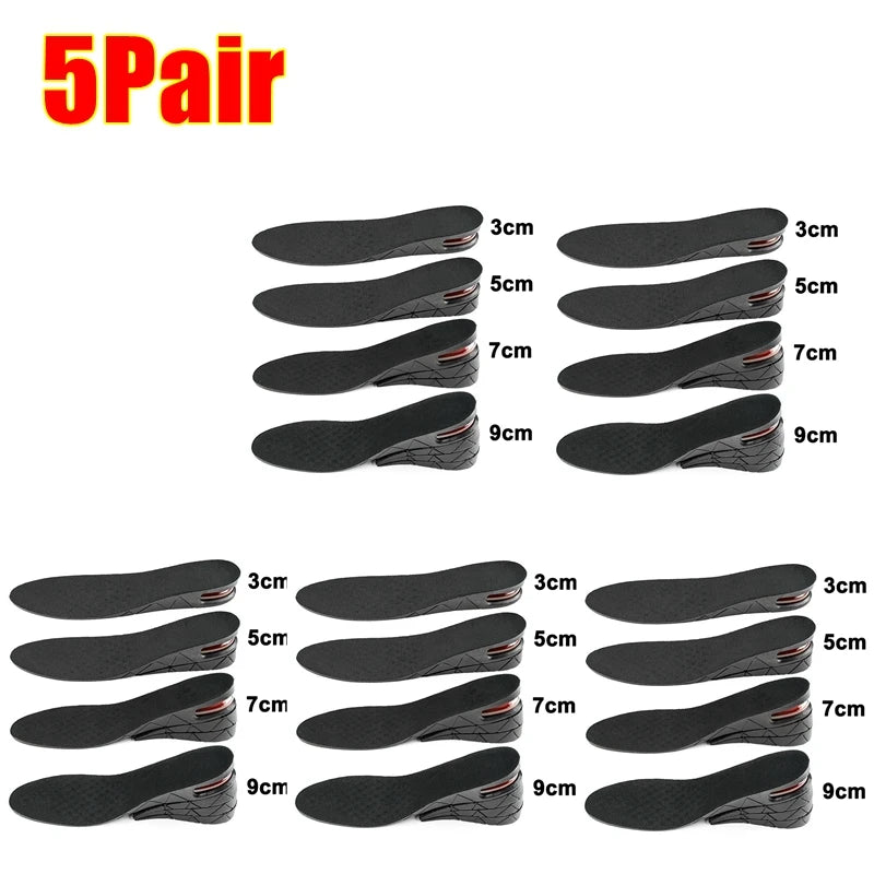 Height Increase Insoles - Air Cushion Shoe Lifts (3-9cm) for Men & Women