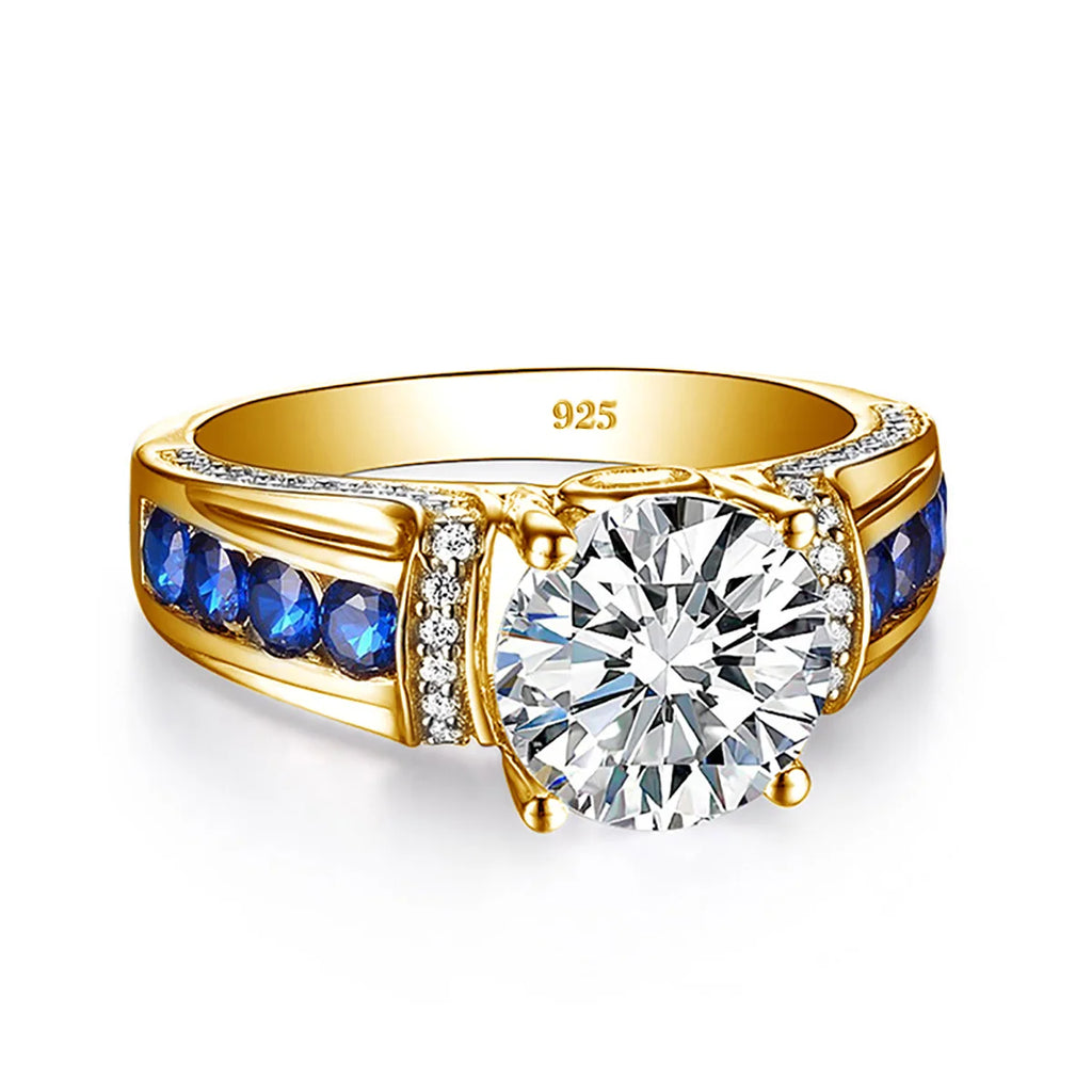 Certified 2ct D VVS1 Moissanite Ring - Sterling Silver Elegance