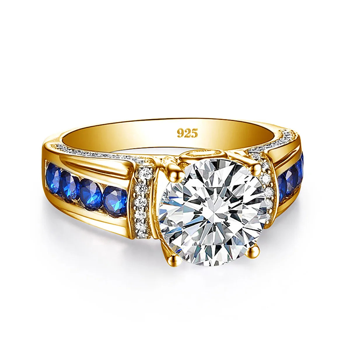 Certified 2ct D VVS1 Moissanite Ring - Sterling Silver Elegance