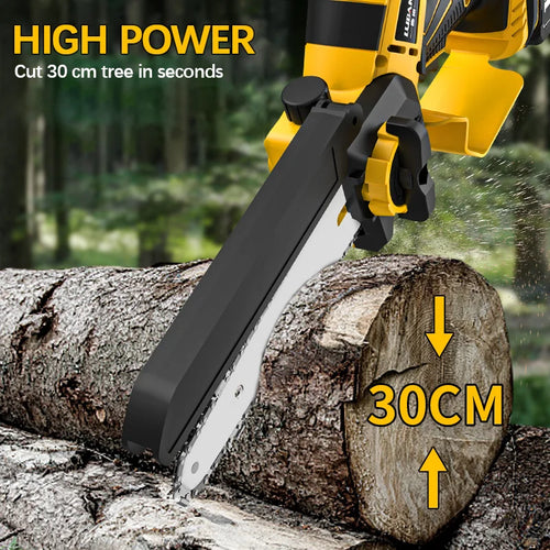 8-Inch 1380W Brushless Electric Chainsaw - Professional Pruning Saw for Dewalt 20V