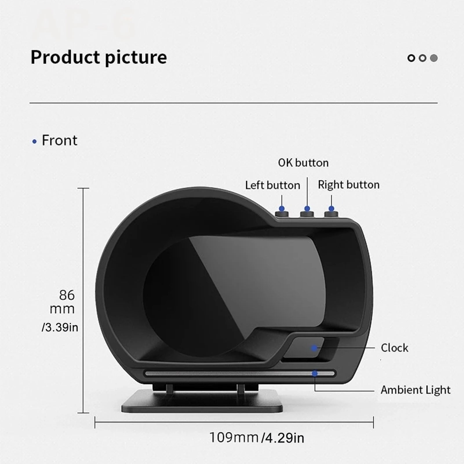 Car HUD Speedometer OBD2+GPS | Smart Gauge Display