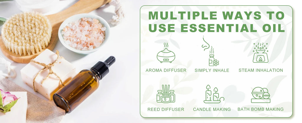 PHATOIL Premium Essential Oil Blend - Sandalwood, Lavender, Eucalyptus, Peppermint