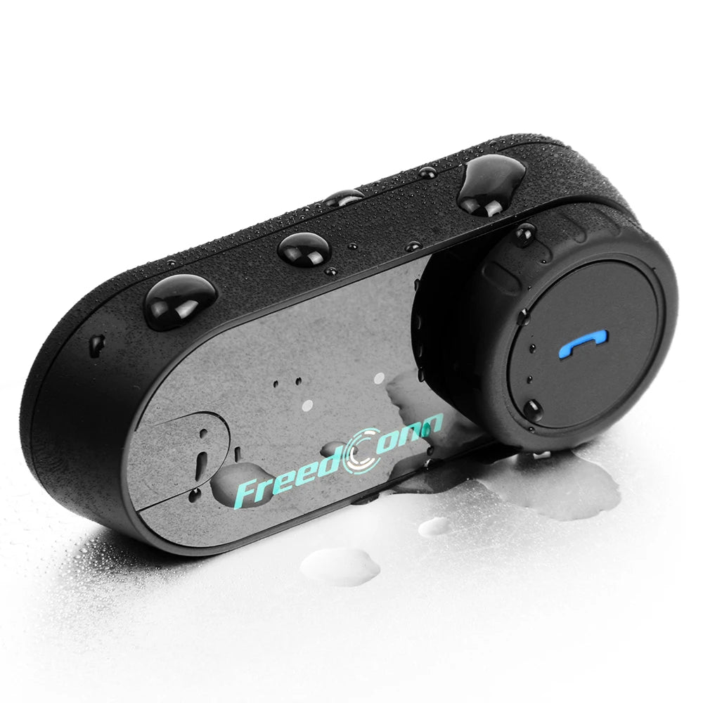 Freedconn T-Com VB Bluetooth Intercom | 6-Rider Motorcycle Headset & FM