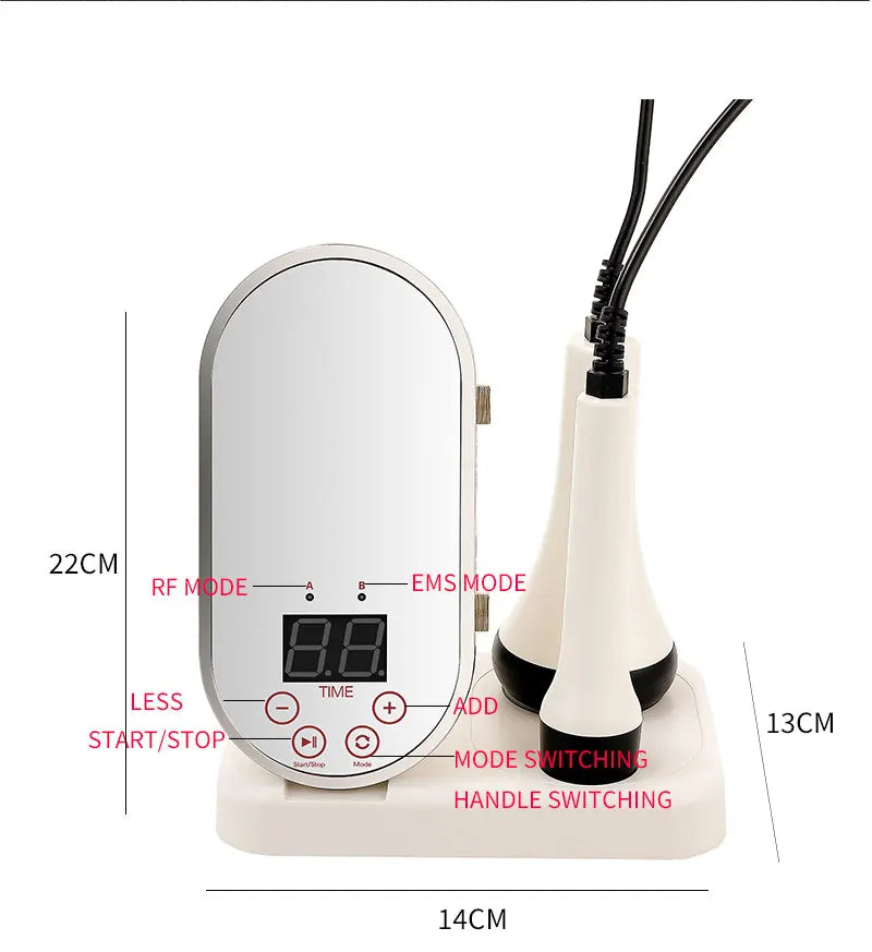 EMS RF Facial Body Machine | Skin Tightening Face Lift & Anti-Aging Device for Home & Pro Use