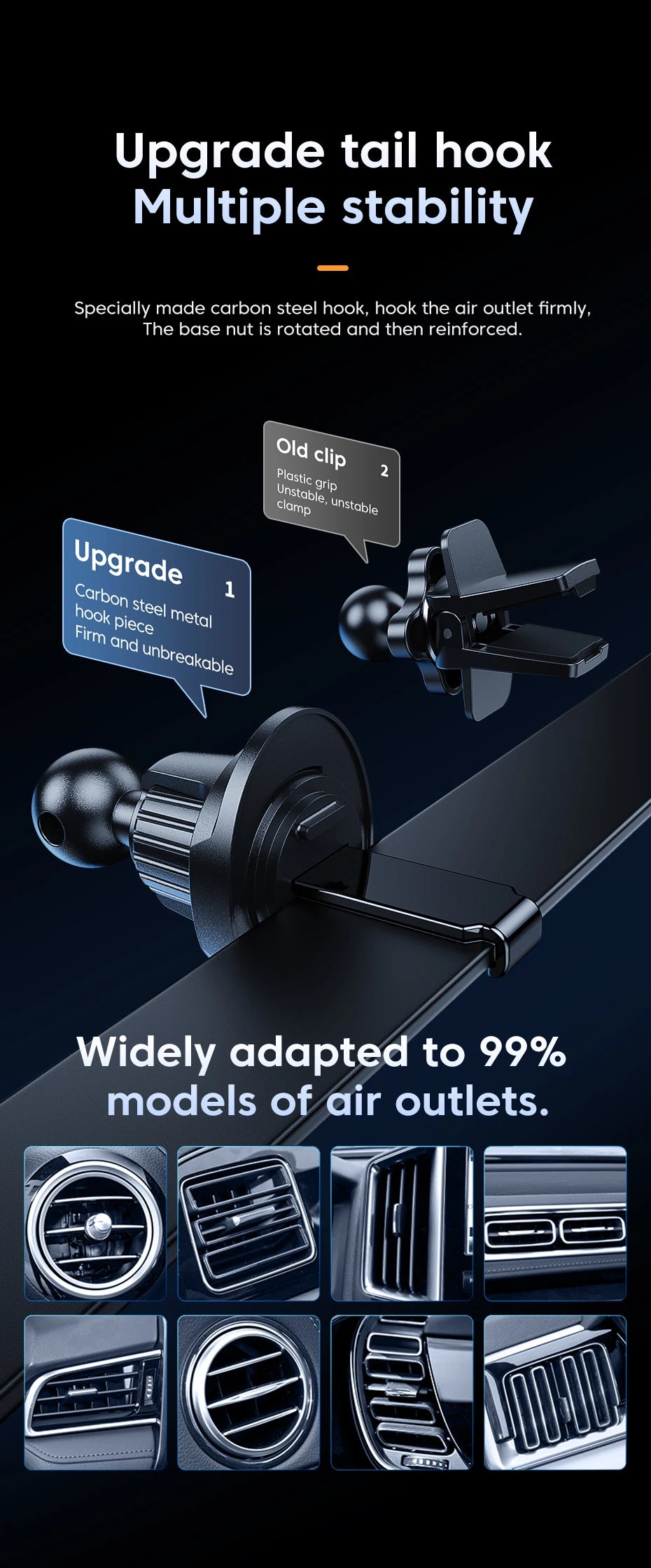 Universal Car Wireless Charger Phone Mount | Auto Holder