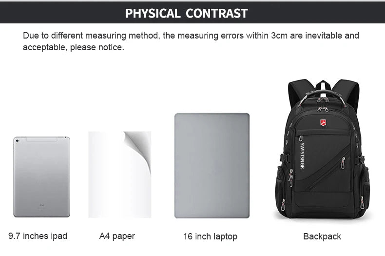 Vabena 2026 Waterproof Laptop Backpack - 17/20 Inch Travel & Everyday Rucksack for Men & Women