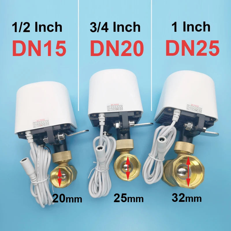 Vabena Tuya Smart Water Valve - Remote Control & Leak Detection