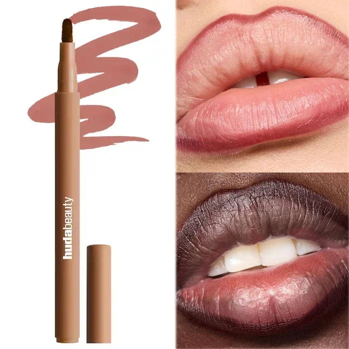 Vabena Velvet Brown Lip Liner Pencil - Matte, Waterproof & Non-Stick Lip Contour