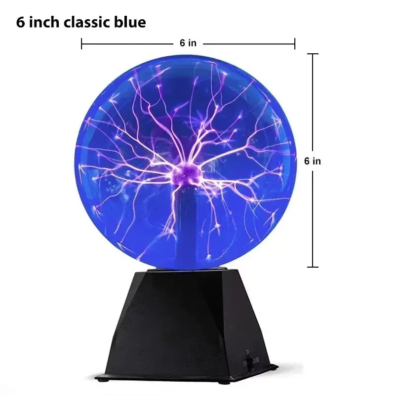 8 Inch Sound Control Plasma Ball Lamp - LED Touch Night Light