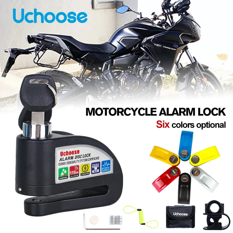 Vabena Motorcycle Disc Brake Alarm Lock | Anti-Theft Scooter Security