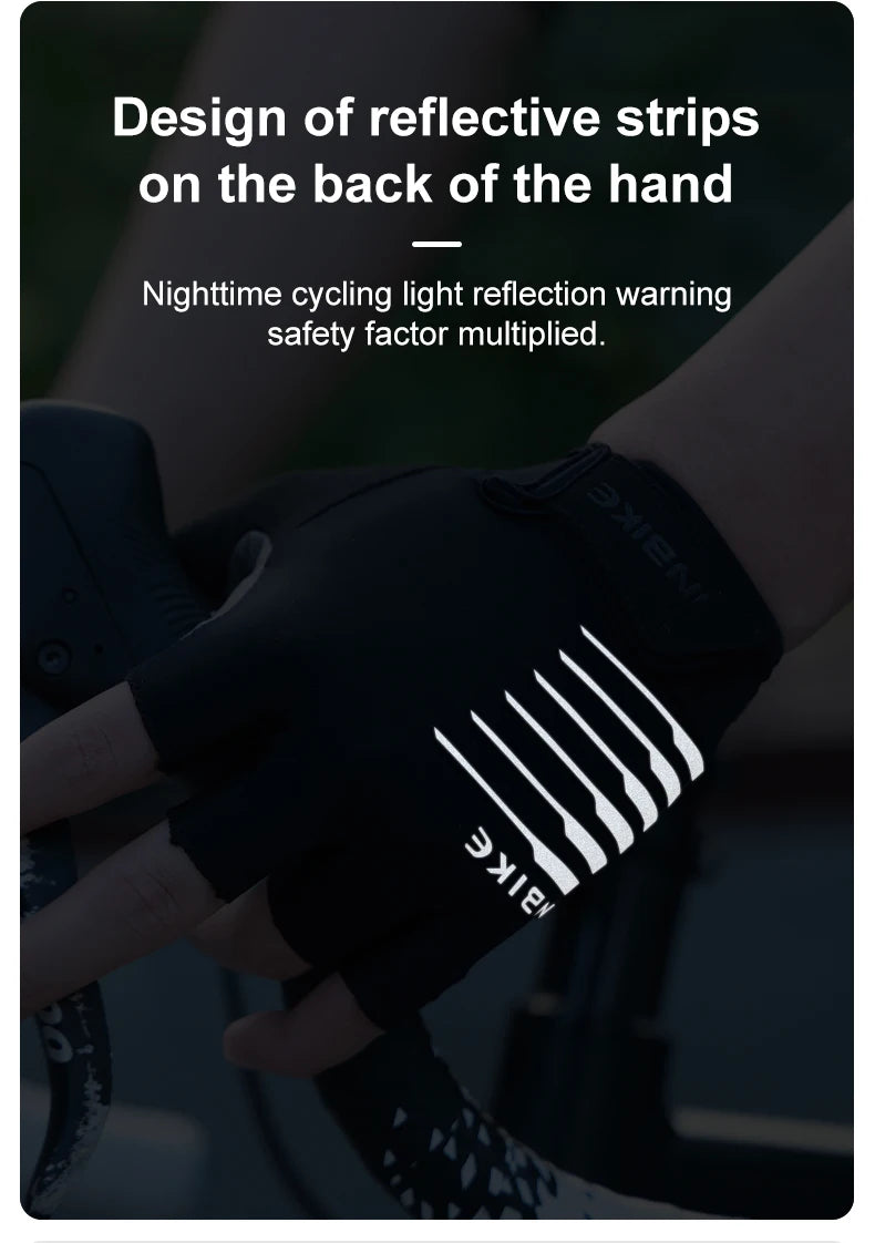 INBIKE Shockproof Gel Pad Cycling Gloves - Half Finger Summer Sport