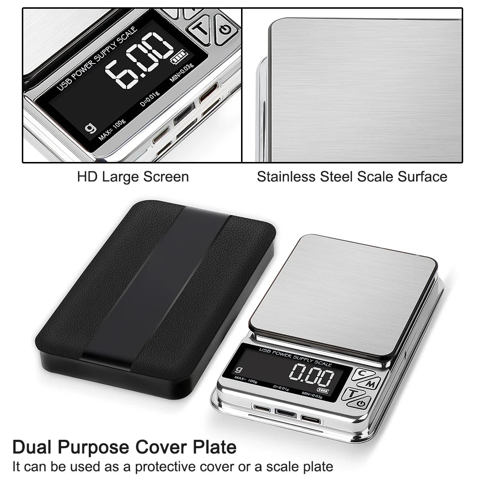 Vabena High Precision Digital Pocket Scale - 500g/0.01g