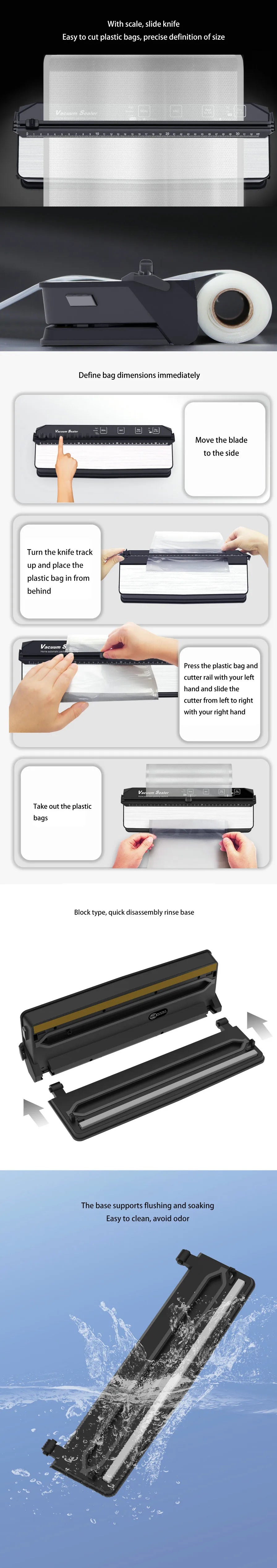 Donirt Professional Food Vacuum Sealer - Widen Design for Extended Freshness