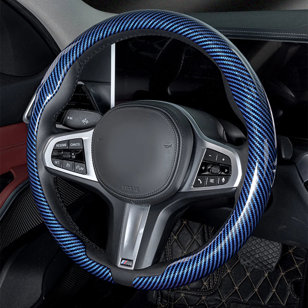 Universal Non-Slip Breathable Steering Wheel Cover 36-38cm