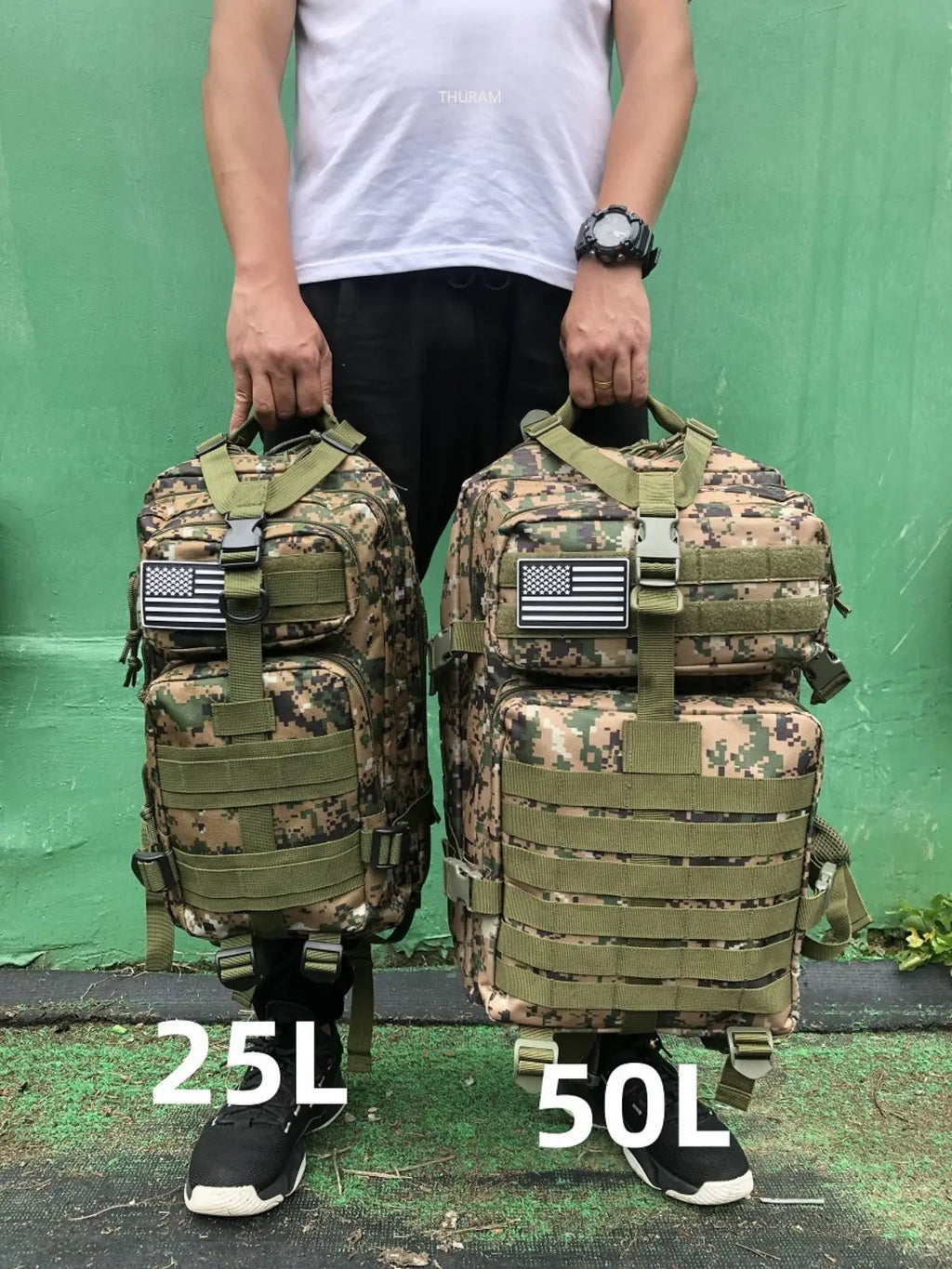 Thuram 1000D Waterproof Tactical Rucksack for Hiking & Camping