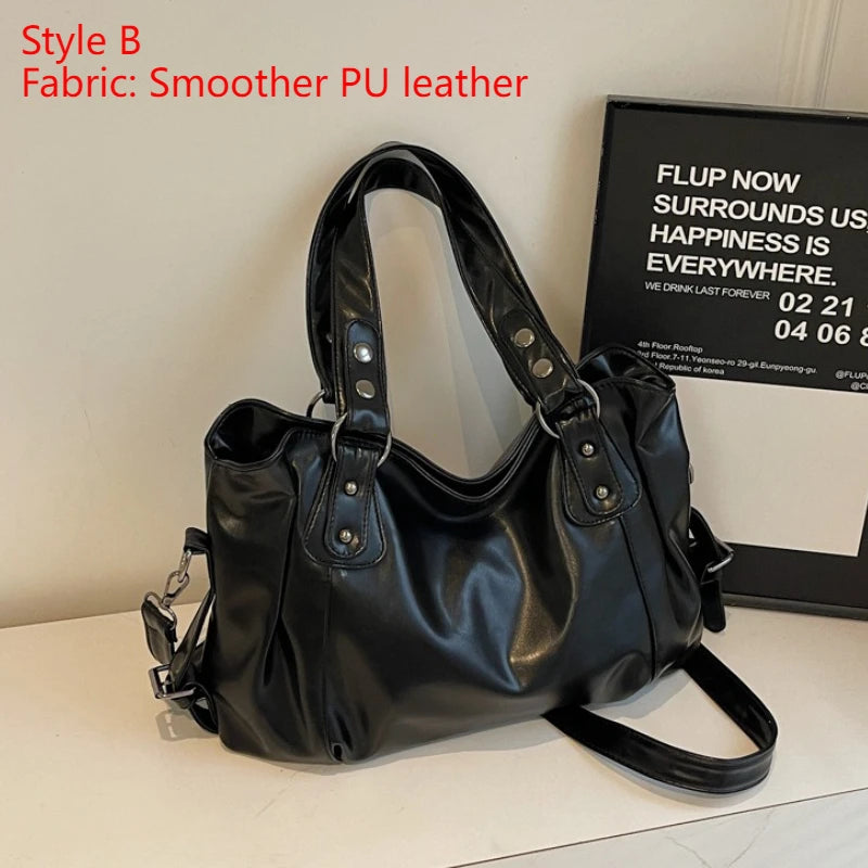 Vabena 2026 Soft Interior Shoulder Bags - High Quality Contrasting PU Handbags