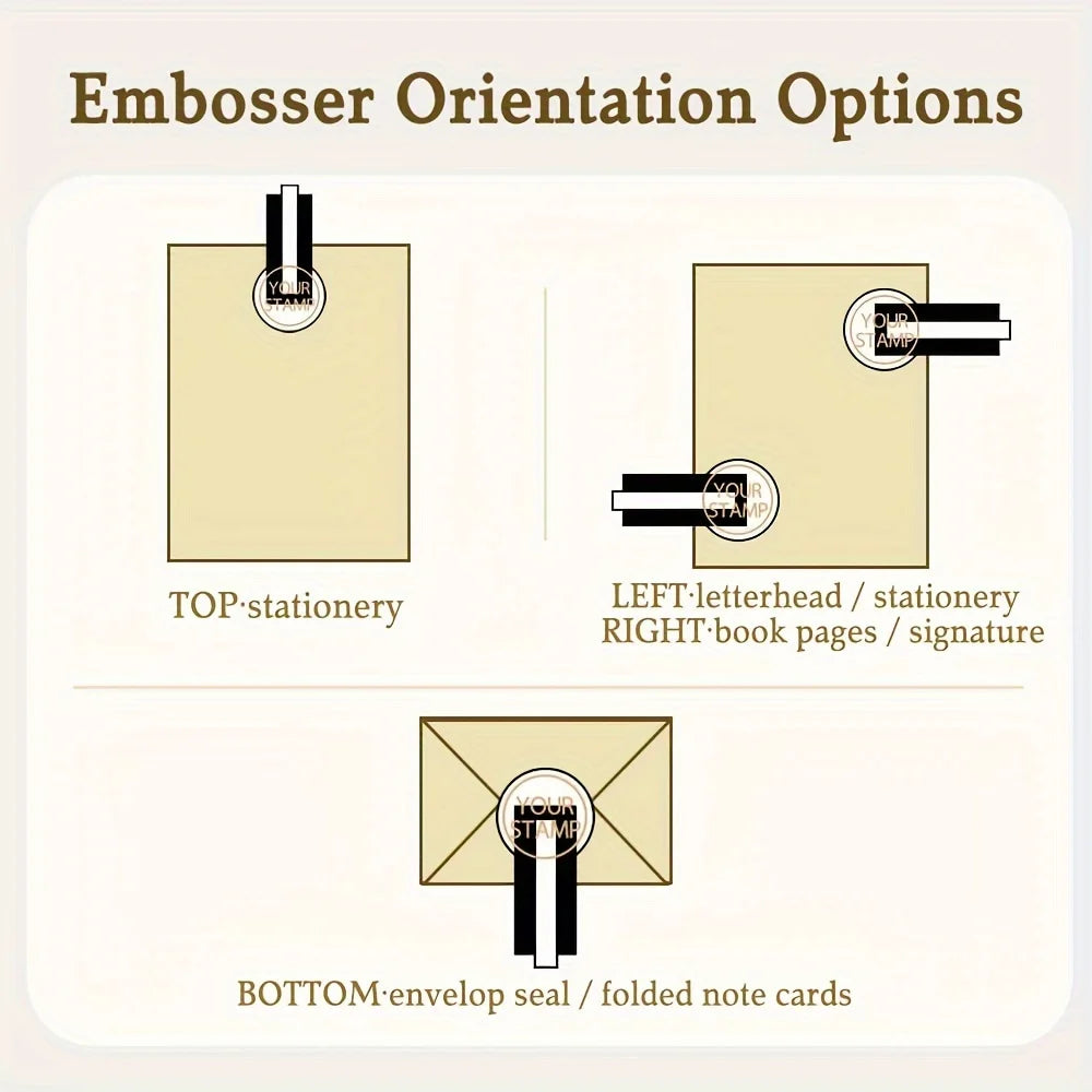 Custom Embosser Stamp for Books, Weddings & Invitations | DIY Seal