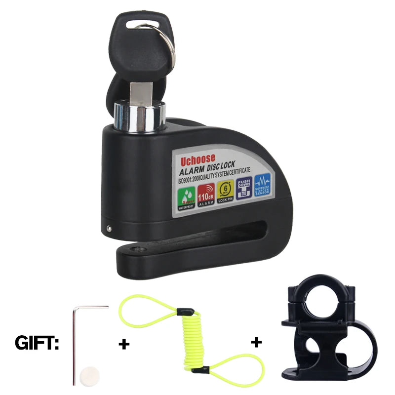 Vabena Motorcycle Disc Brake Alarm Lock | Anti-Theft Scooter Security