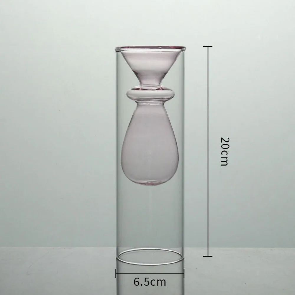 Elegant Glass Hydroponic Vases - Modern Wedding & Home Decor