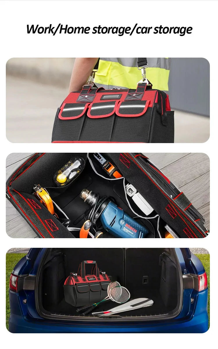 DELIXI ELECTRIC Multifunctional Waterproof Tool Bag - Durable Professional Storage
