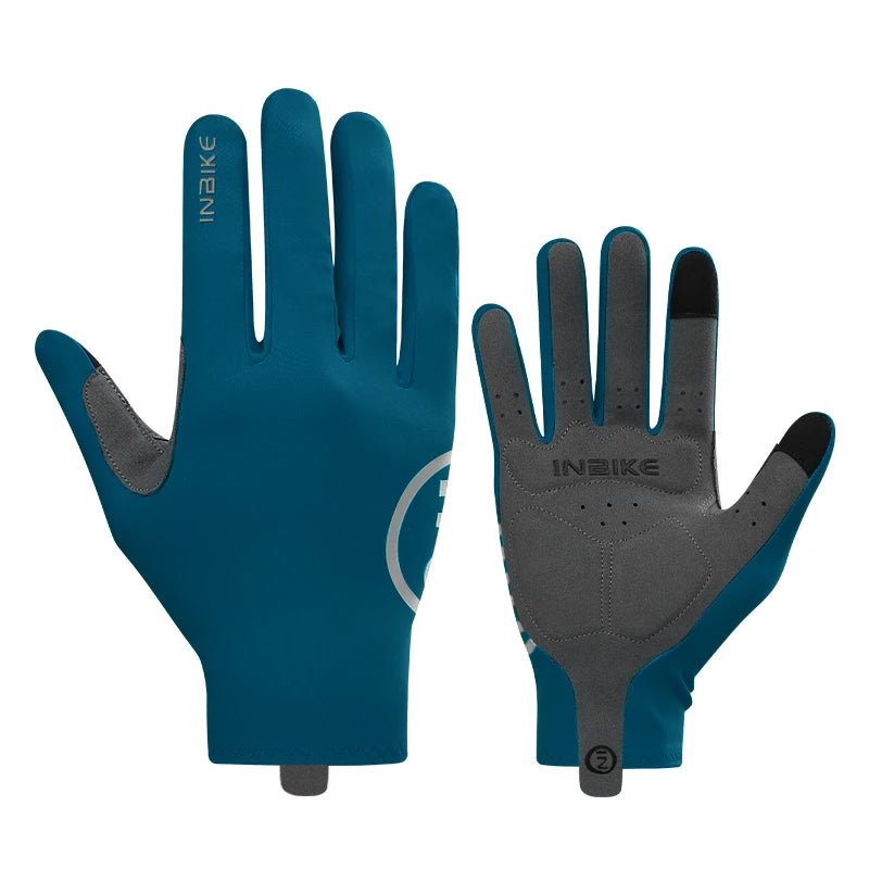 INBIKE Full Finger Touch Screen Cycling Gloves - MTB Road Bike Spring Summer