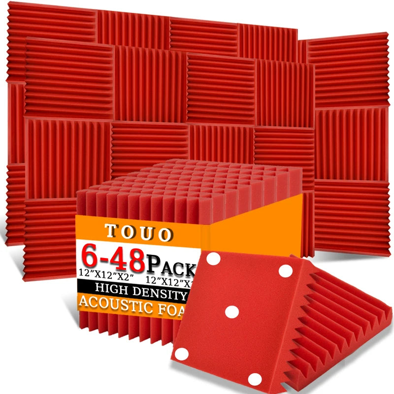 TOUO Sound Absorbing Foam Panels - Studio Acoustic Treatment & Soundproofing