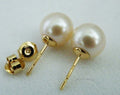 Authentic Japanese Akoya Pearl Earrings | 14K Gold Fine Jewelry
