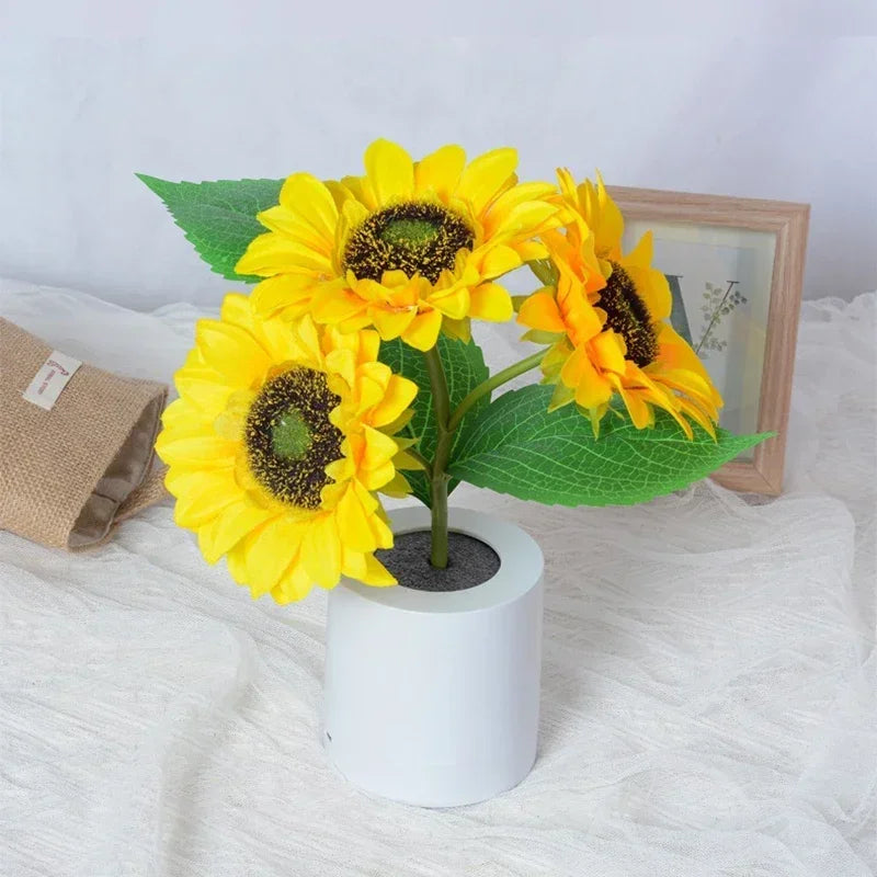 Vabena Rechargeable Sunflower LED Accent Light | Ambient Decor
