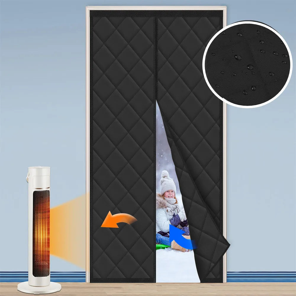 Magnetic Thermal Door Curtain - Energy Saving & Privacy Barrier