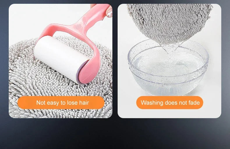 Car Wash Brush with Telescoping Handle & Chenille Mop for Auto & Window Cleaning