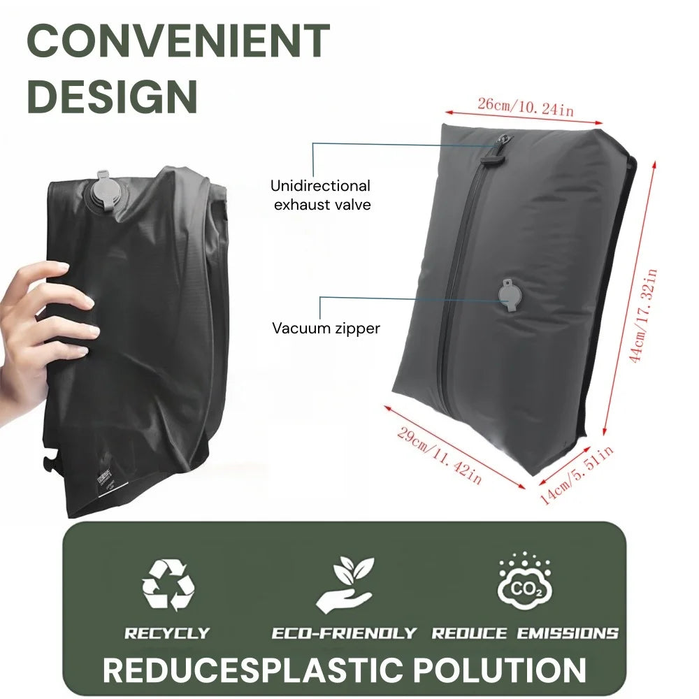 Vabena IP67 Waterproof Travel Vacuum Storage Bags - Compression Packing Cubes 17L/34L