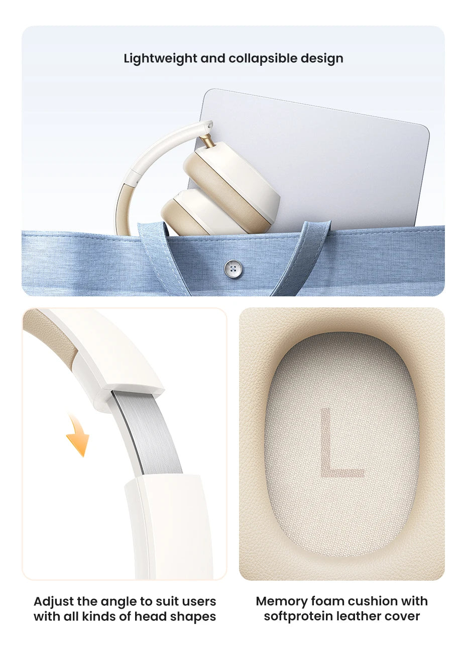 Choice Wireless Bluetooth Headphones with 43dB ANC, Hi-Res LDAC & 75H Spatial Audio