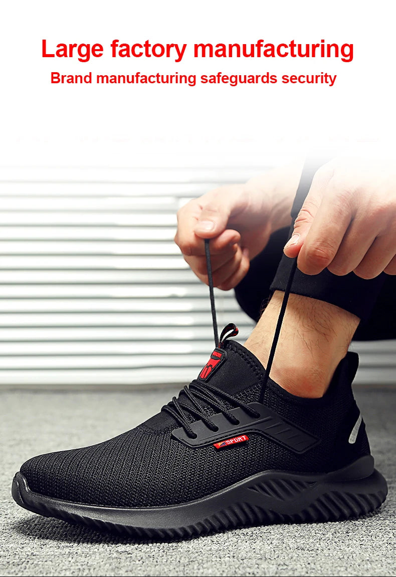 Vabena Indestructible Steel Toe Work Sneakers for Men & Women | Safety Footwear