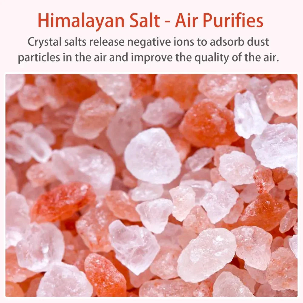 7-Color Flame Volcano Diffuser & Humidifier | Crystal Salt Lamp Fire Effect
